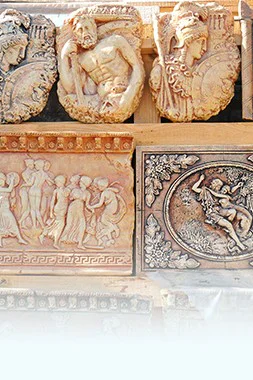 Барельефы, фрески