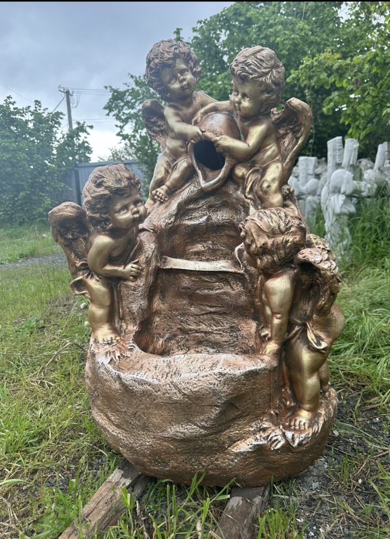 Фонтан садовый «Ангелы на камнях», купить в Крыму и Севастополе