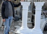 Колонна декоративная бетонная (садовая, коринфский стиль), купить в Крыму и Севастополе